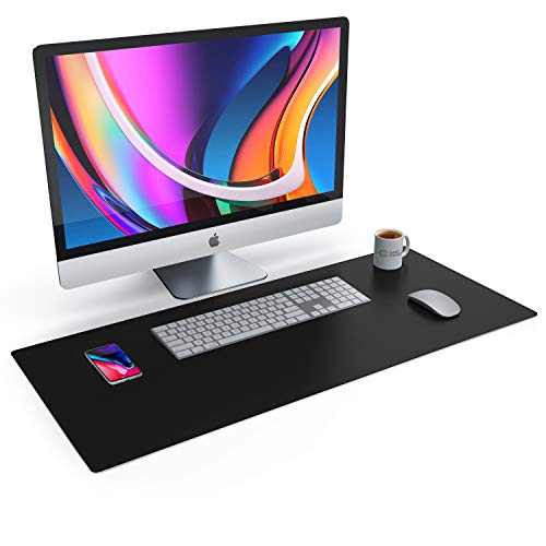 CSL Tischunterlage Schreibtischunterlage 90 x 40cm - Premium PU-Leder Schreibunterlage - zusätzliche Anti Rutsch Beschichtung - wasserdicht - XXL Mauspad für Büro u Home Office 900x400 mm Schwarz CSL Tischunterlage Schreibtischunterlage 90 x 40cm - Premium PU-Leder Schreibunterlage - zusätzliche Anti Rutsch Beschichtung - wasserdicht - XXL Mauspad für Büro u Home Office 900x400 mm Schwarz von CSL-Computer