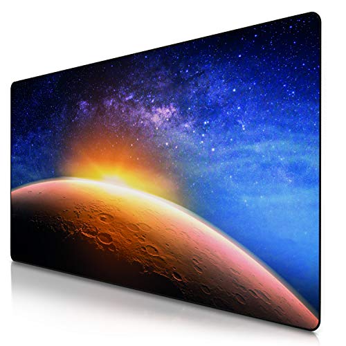 CSL - Übergröße Mauspad Gaming 1200x600mm - XXXL Mousepad groß mit Motiv - Tischunterlage Large Size - verbessert Präzision und Geschwindigkeit - XXL z.B. für Logitech Maus und Tastatur von CSL-Computer