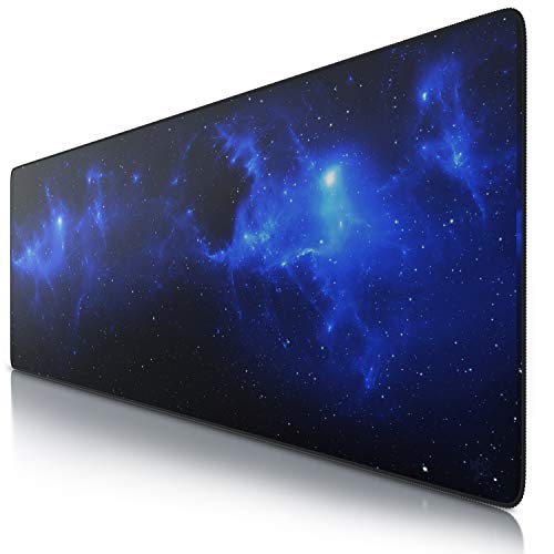 CSL - Übergröße Mauspad Gaming Titanwolf 1200x400mm - XXXL Mousepad groß mit Motiv - Tischunterlage Large Size - verbessert Präzision und Geschwindigkeit - XXL z.B. für Logitech Maus und Tastatur von CSL-Computer