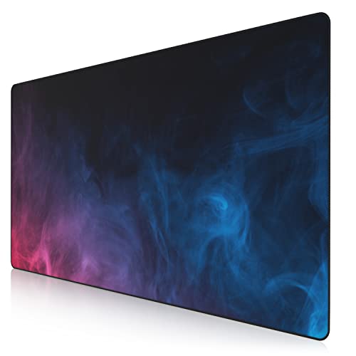 CSL - Übergröße Mauspad Gaming Titanwolf 1200x600mm - XXXL Mousepad groß - Tischunterlage Large Size - verbessert Präzision und Geschwindigkeit - XXL für Logitech Maus und Tastatur - Color Smoke von CSL-Computer