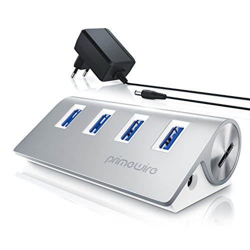 CSL - USB 3.0 Hub aktiv - 10 Gbps - 4-Port - USB Adapter, USB Verteiler, Kompatibel mit Desktop-PCs, Notebook, Netbook, Laptop, Ultrabooks, iMac, MacBook und mehr von CSL-Computer