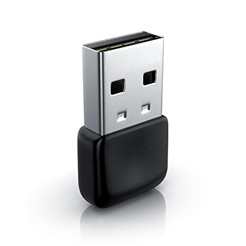 CSL - USB Bluetooth 5.0 Stick Mini – BT V5.0 Adapter - Wireless Dongle – für PC Laptop - Sender und Empfänger Bluetooth Kopfhörer, Headset, Lautsprecher, Mäuse, Tastaturen – 3 Mbit/s - Windows 8 11 von CSL-Computer