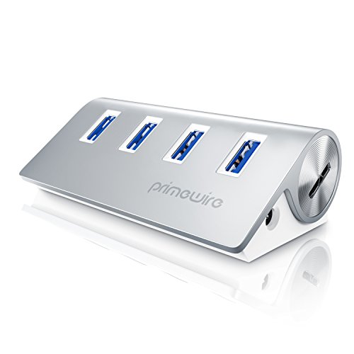 CSL - USB Hub 3.2 Gen1 4 Port Verteiler - Datenhub kompatibel mit PC Notebook Laptop MacBook MacBook Air Pro Mini iMac MacPro Tablet PS4 UVM. - Plug and Play - Hot Plug - Windows, Linux und MacOS von CSL-Computer