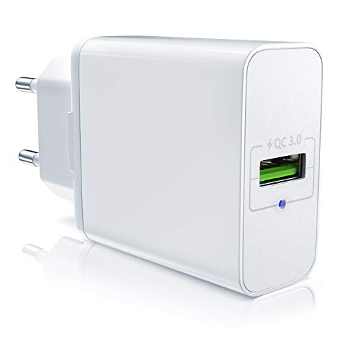 CSL - USB Ladegerät mit Schnellladefunktion - Netzteil mit Quick Charge 3.0 - Smart Charge Solid Charge intelligentes Laden - geeignet für Handys, Smartphones, Tablets UVM. von CSL-Computer