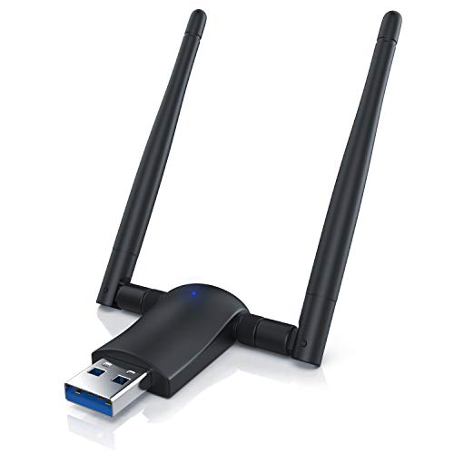 CSL - USB WLAN Stick Adapter, Dongle, bis zu 1200 Mbit/s, 866 Mbit/s 5GHz, 300 Mbit/s 2,4GHz, Kompatibel mit Windows 7 8 8.1 10/11 von CSL-Computer