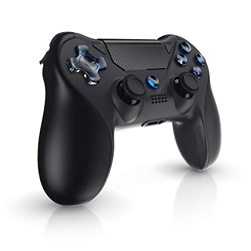 CSL - Wireless Controller für PS4 - PS4 Pro - PS 4 Slim sowie Nintendo Switch - Gamepad mit Dual Vibration Feedback - Bluetooth und Kabelverbindung - 600 mAh Akku von CSL-Computer