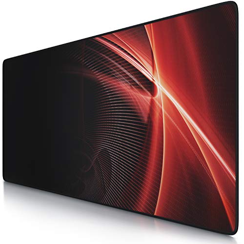 CSL - XXL Mauspad Gaming 900x400 mm - XXL Mousepad groß mit Motiv - Tischunterlage Large Size - verbessert Präzision und Geschwindigkeit - auch für Roccat Razer Logitech Maus, Tastatur von CSL-Computer