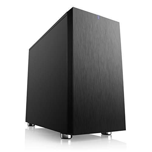 Gaming PC-Gehäuse Cronos Silent Mini - Mini-Tower, schallgedämmt, Low-Noise, vormontierte Lüfter, Micro-ATX, Mini-ITX, schwarz von CSL-Computer