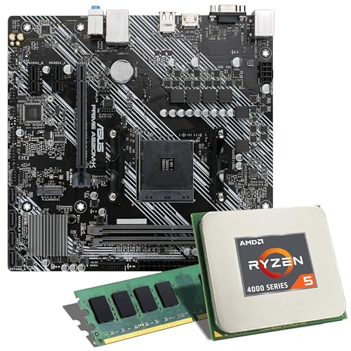 Mainboard Bundle | AMD Ryzen 5 4500 6x3600 MHz, ASUS Prime A520M-K, 16 GB DDR4-RAM, 1x M.2 Port, 4X SATA 6Gb/s, USB 3.2 Gen1 | Tuning Kit | CSL PC Aufrüstkit von CSL-Computer