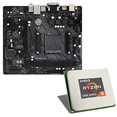 Mainboard Bundle | AMD Ryzen 5 5600X, 6X 3700 MHz, B550M-HDV, 1x M.2 Port, PCIe 4.0 x16, USB 3.1 | Tuning Kit | CSL PC Aufrüstkit von CSL-Computer