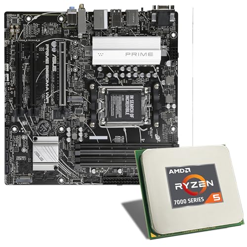 Mainboard Bundle | AMD Ryzen 5 7600X 6x4700 MHz, ASRock B650M PG Riptide, 2X M.2 Port, 4X SATA 6Gb/s, USB 3.2 Gen2 | Tuning Kit | CSL PC Aufrüstkit von CSL-Computer