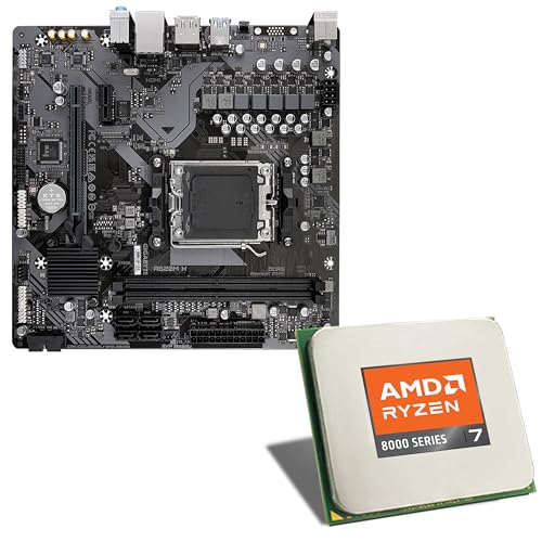 Mainboard Bundle | AMD Ryzen 7 8700G, 8X 4200 MHz, Radeon 780M, Gigabyte A620M H, 1x M.2 Port, PCIe 4.0 x16, USB 3.2 Gen1 | Tuning Kit | CSL PC Aufrüstkit von CSL-Computer