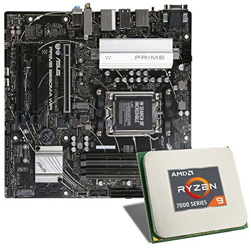 Mainboard Bundle | AMD Ryzen 9 7900 12x3700 MHz, ASUS Prime B650M-A WiFi, 2X M.2 Port, 4X SATA 6Gb/s, USB 3.2 Gen2 | Tuning Kit | CSL PC Aufrüstkit von CSL-Computer