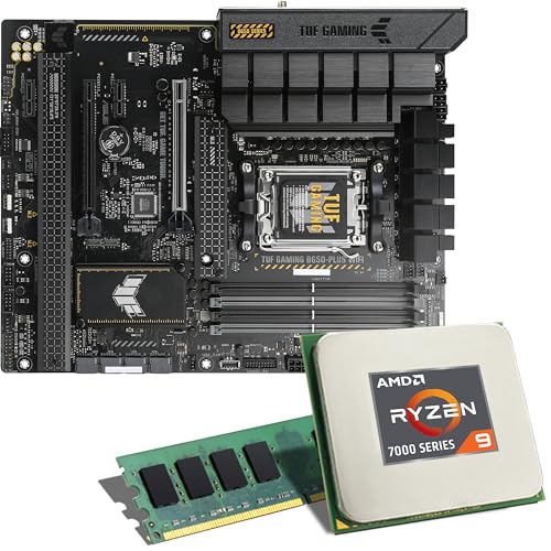 Mainboard Bundle | AMD Ryzen 9 7900X 12x4700 MHz, ASUS TUF Gaming B650-PLUS WiFi, 16 GB DDR4-RAM, 3X M.2 Port, 6X SATA 6Gb/s, USB 3.2 Gen2 | Tuning Kit | CSL PC Aufrüstkit von CSL-Computer