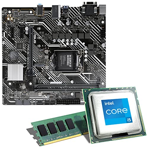 Mainboard Bundle | Intel Core i5-11400F 6x2600 MHz, ASUS Prime H510M-E, 16 GB DDR4-RAM, 1x M.2 Port, 4X SATA 6Gb/s, USB 3.2 Gen1 | Tuning Kit | CSL PC Aufrüstkit von CSL-Computer