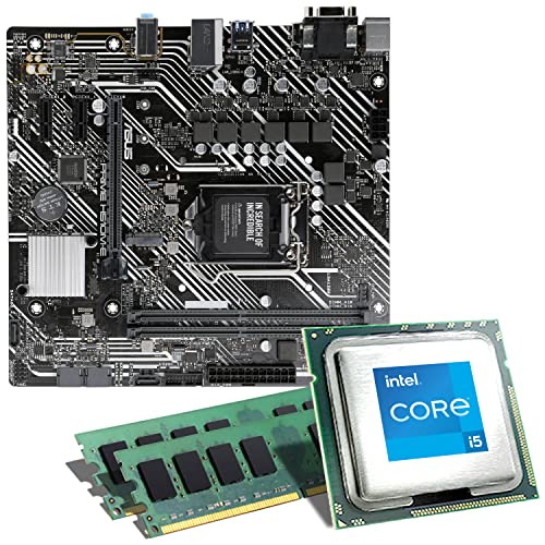 Mainboard Bundle | Intel Core i5-11400F 6x2600 MHz, ASUS Prime H510M-E, 32 GB DDR4-RAM, 1x M.2 Port, 4X SATA 6Gb/s, USB 3.2 Gen1 | Tuning Kit | CSL PC Aufrüstkit von CSL-Computer