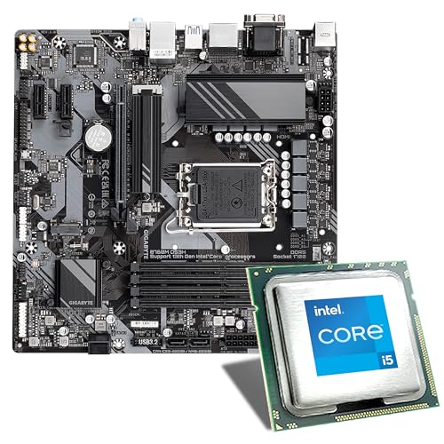 Mainboard Bundle | Intel Core i5-14400, 6X 2500 MHz, Gigabyte B760M DS3H DDR5, 2X M.2 Port, PCIe 4.0 x16, USB 3.2 Gen2 | Tuning Kit | CSL PC Aufrüstkit von CSL-Computer