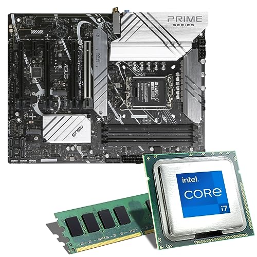 Mainboard Bundle | Intel Core i7-12700K 8x3600 MHz, ASUS Prime Z790-P WiFi DDR5, 16 GB DDR5-RAM, UHD Graphics 770, 3X M.2 Port, 4X SATA 6Gb/s, USB 3.2 Gen2x2 | Tuning Kit | CSL PC Aufrüstkit von CSL-Computer