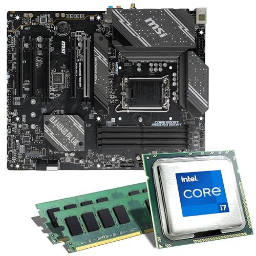 Mainboard Bundle | Intel Core i7-12700K 8x3600 MHz, MSI B760 Gaming Plus WiFi, 16 GB DDR5-RAM, UHD Graphics 770, 2X M.2 Port, 4X SATA 6Gb/s, USB 3.2 Gen2 | Tuning Kit | CSL PC Aufrüstkit von CSL-Computer