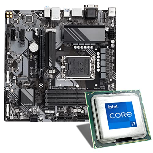 Mainboard Bundle | Intel Core i7-14700, 8X 2100 MHz, Gigabyte B760M DS3H DDR5, 2X M.2 Port, PCIe 4.0 x16, USB 3.2 Gen2 | Tuning Kit | CSL PC Aufrüstkit von CSL-Computer