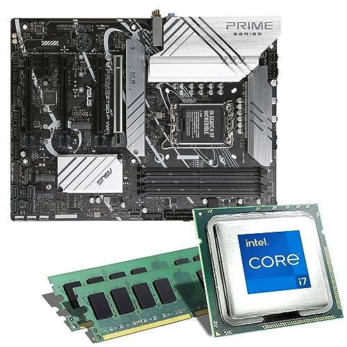 Mainboard Bundle | Intel Core i7-14700K, 8X 3400 MHz, 16 GB DDR5-RAM, ASUS Prime Z790-P WiFi, 3X M.2 Port, PCIe 5.0 x16, USB 3.2 Gen2 | Tuning Kit | CSL PC Aufrüstkit von CSL-Computer