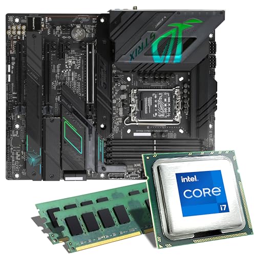 Mainboard Bundle | Intel Core i7-14700KF, 8X 3400 MHz, 16 GB DDR5-RAM, ASUS ROG Strix Z790-F WiFi, 4X M.2 Port, PCIe 5.0 x16, USB 3.2 Gen2 | Tuning Kit | CSL PC Aufrüstkit von CSL-Computer