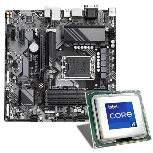 Mainboard Bundle | Intel Core i9-12900KF 8x3200 MHz, Gigabyte B760M DS3H DDR5, UHD Graphics 770, 2X M.2 Port, 4X SATA 6Gb/s, USB 3.2 Gen2x2 | Tuning Kit | CSL PC Aufrüstkit von CSL-Computer