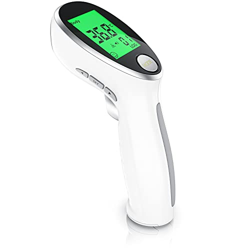 Medicinalis - Fieberthermometer kontaktlos, Stirnthermometer für Babys & Erwachsene, digitales Infrarot-Thermometer sofortiger Messgenauigkeit, LCD-Display Medicinalis - Fieberthermometer kontaktlos, Stirnthermometer für Babys & Erwachsene, digitales Infrarot-Thermometer sofortiger Messgenauigkeit, LCD-Display von CSL-Computer