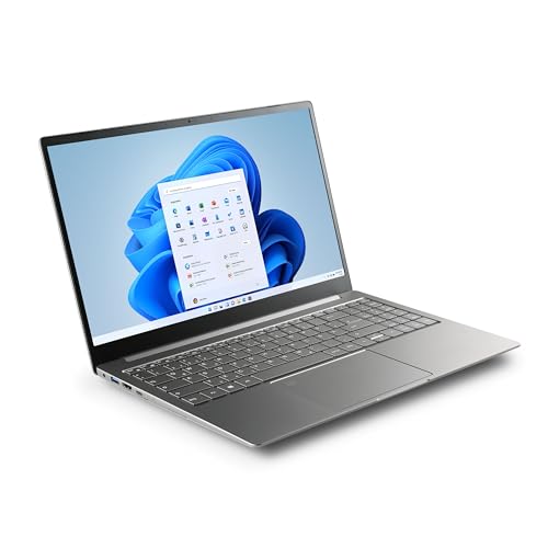 Notebook CSL R'Evolve C15 v3 Windows 11 Home - Ultra-Slim Laptop, 15,6 Zoll Display Full HD 1920x1080 IPS, Intel N200 CPU 4x3700 MHz, 1000 GB M.2 SSD, 16 GB DDR4-RAM, USB 3.2, BT 5.1, AC WLAN von CSL-Computer