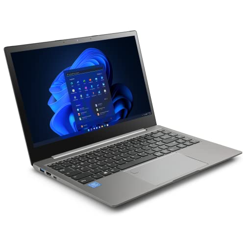 Notebook CSL R'Evolve T14 v2 Windows 11 Pro - Ultra-Slim Laptop, 14,1 Zoll Touch Display Full HD 1920x1080 IPS, Intel N5100 CPU 4x2800 MHz, 250 GB M.2 SSD, 4 GB DDR4-RAM, USB 3.2, BT 4.2, AC WLAN von CSL-Computer