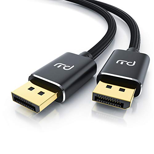 Primewire – 8k Premium DisplayPort Kabel - 1m - DP 1.4 zu DP 1.4-8k @ 60 Hz 4k @ 120 Hz – UHD II - bis zu 32,4 Gbit - zur Verbindung von Desktop-PC und Notebooks mit Monitoren und Projektoren von CSL-Computer