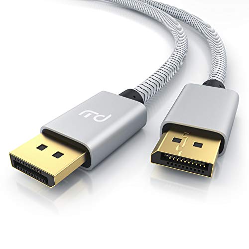 Primewire – 8k Premium DisplayPort Kabel - 2m - DP 1.4 zu DP 1.4-8k @ 60 Hz 4k @ 120 Hz – UHD II - bis zu 32,4 Gbit - zur Verbindung von Desktop-PC und Notebooks mit Monitoren und Projektoren von CSL-Computer