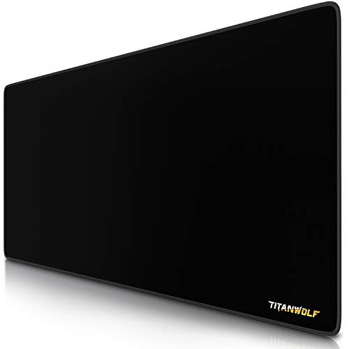 TITANWOLF - XXL Gaming Mauspad 900x400mm Titanwolf - XXL Mousepad groß Motiv - Tischunterlage Extra Large Size - verbessert Präzision und Geschwindigkeit - für Roccat Razer Logitech Maus und Tastatur von CSL-Computer