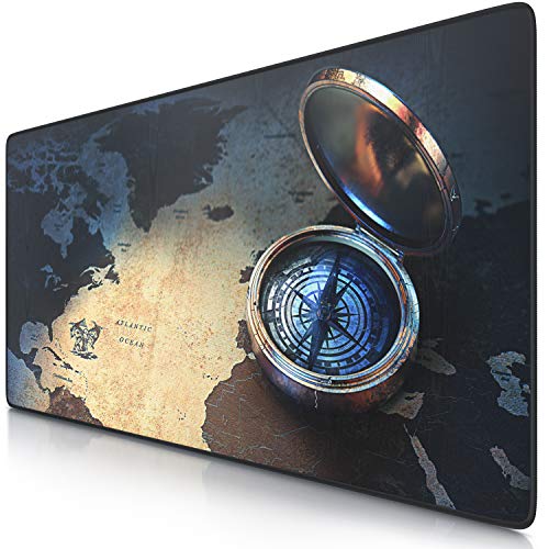 TITANWOLF - XXL Mauspad Gaming 900x400 mm - XXL Mousepad groß Motiv - Tischunterlage Large Size - verbessert Präzision und Geschwindigkeit - auch für Roccat Razer Logitech Maus und Tastatur - Kompass TITANWOLF - XXL Mauspad Gaming 900x400 mm - XXL Mousepad groß Motiv - Tischunterlage Large Size - verbessert Präzision und Geschwindigkeit - auch für Roccat Razer Logitech Maus und Tastatur - Kompass von CSL-Computer