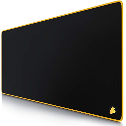 TITANWOLF - XXL Mauspad Gaming Titanwolf 900x400 mm - XXL Mousepad groß Motiv - Tischunterlage Large Size - verbessert Präzision und Geschwindigkeit - auch für Roccat Razer Logitech Maus und Tastatur von CSL-Computer