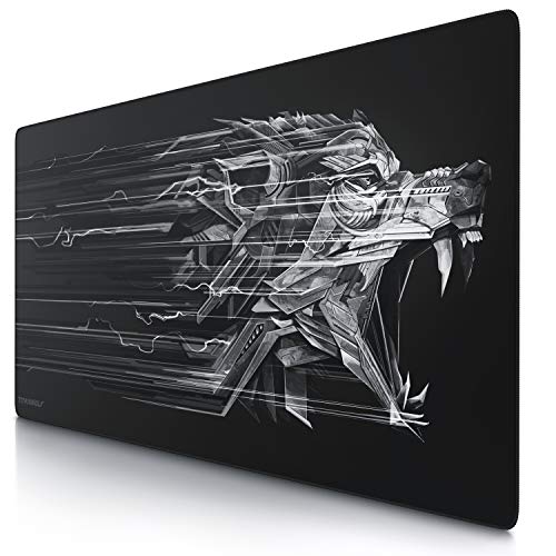 Titanwolf - Übergröße Mauspad Gaming Titanwolf 1200x600mm XXXL Mousepad groß mit Motiv Tischunterlage Large Size verbessert Präzision und Geschwindigkeit XXL z.B. für Logitech Maus und Tastatuz von CSL-Computer