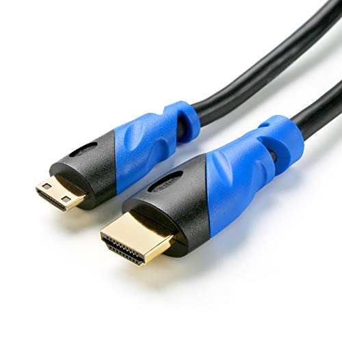 miniHDMI Kabel | 5m | schwarz/blau | HDMI 2.0 | 3D-Ready | 4K/60Hz | miniHDMI auf HDMI miniHDMI Kabel | 5m | schwarz/blau | HDMI 2.0 | 3D-Ready | 4K/60Hz | miniHDMI auf HDMI von CSL Computer