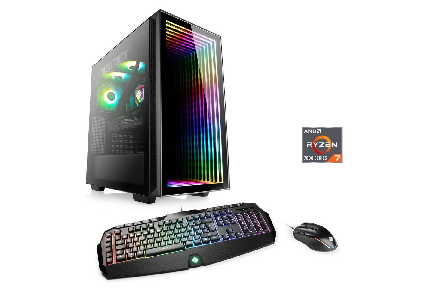 CSL Aqueon A77285 Extreme Edition Gaming-PC (AMD Ryzen 7 7800X3D, AMD Radeon RX 7900XTX, 64 GB RAM, 4000 GB SSD, Wasserkühlung) von CSL