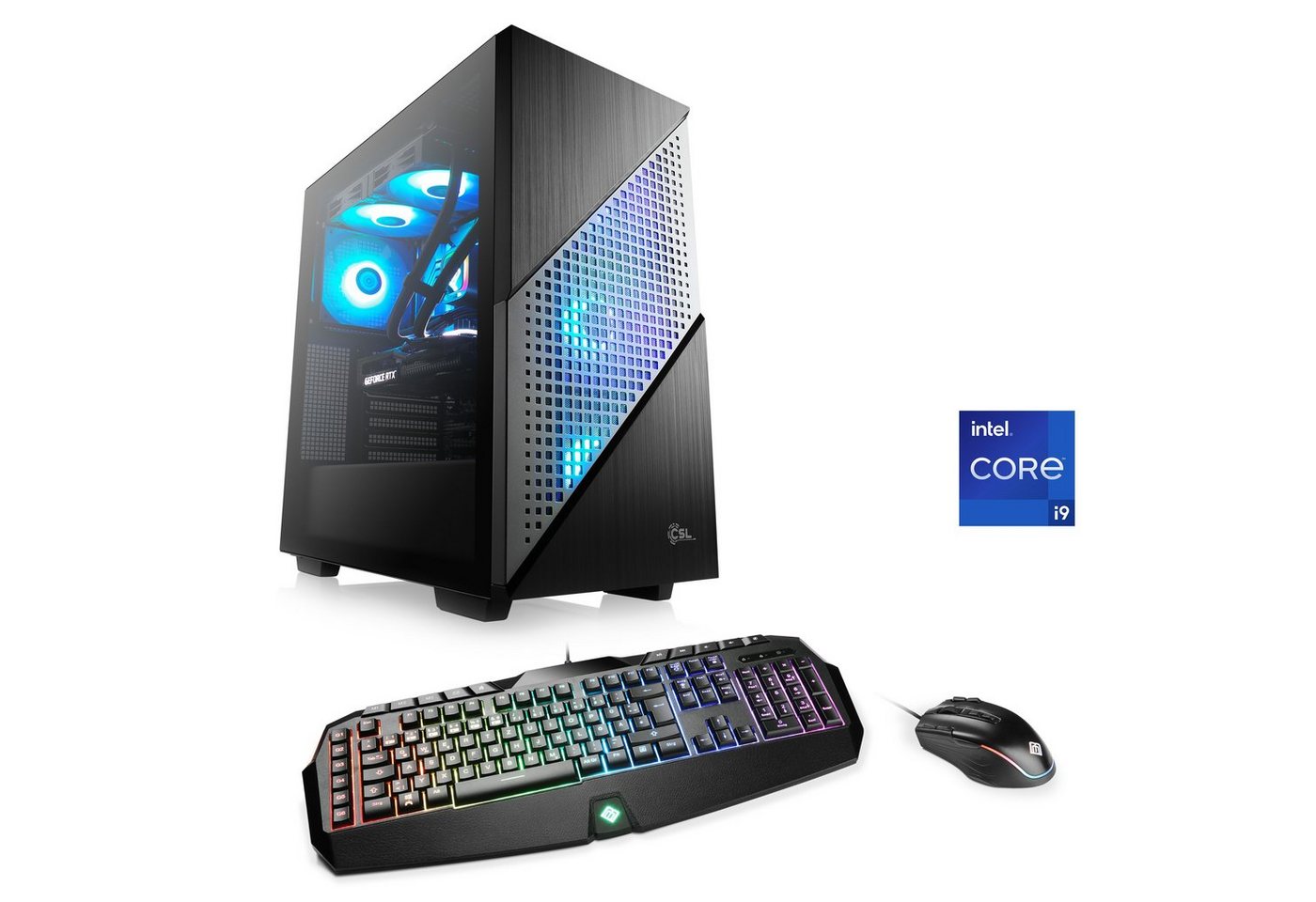 CSL Aqueon C99307 Extreme Edition Gaming-PC (Intel® Core i9 13900KF, NVIDIA GeForce RTX 4090, 64 GB RAM, 4000 GB SSD, Wasserkühlung) von CSL