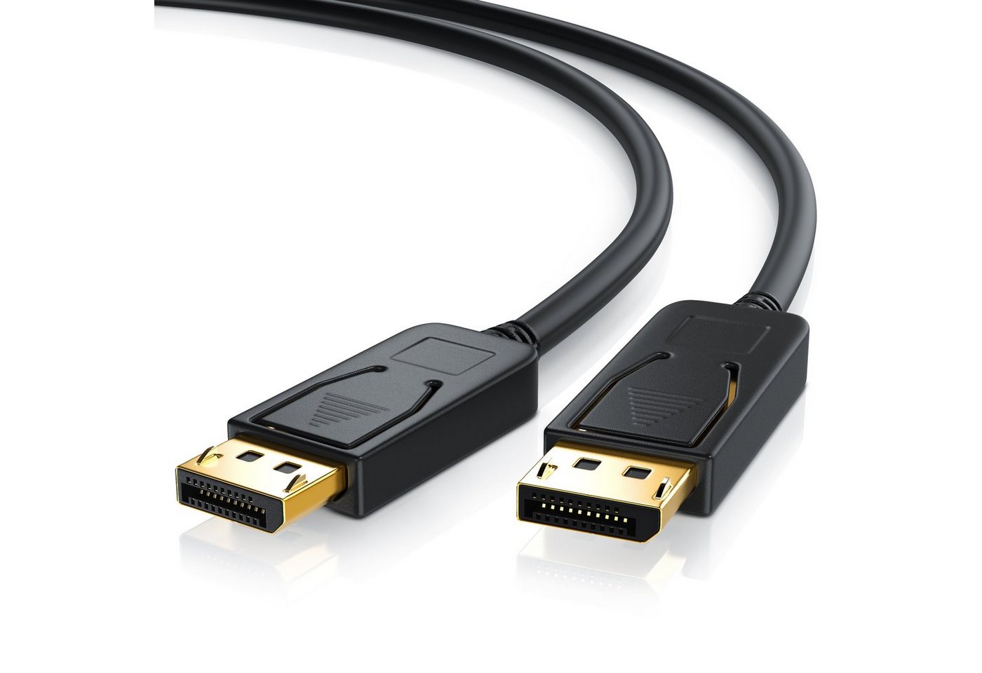 CSL Audio- & Video-Kabel, DisplayPort, (200 cm), DP Monitor Kabel 4k 60Hz UHD incl. Audio-Übertragung - 2m von CSL