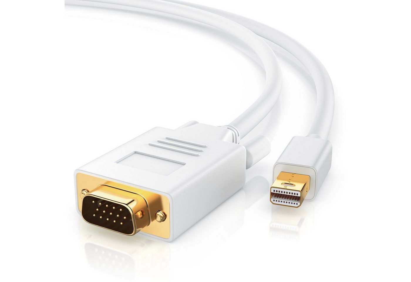 CSL Audio- & Video-Kabel, Mini Displayport, VGA, (500 cm), miniDP Monitor Adapter Kabel / Thunderbolt 1 & 2 kompatibel - 5m von CSL