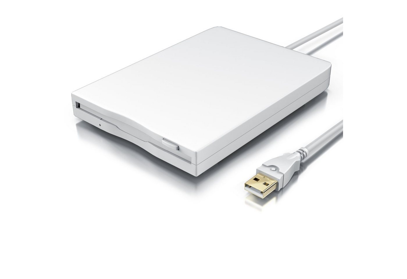 CSL Diskettenlaufwerk (USB 1.1, Externes USB Floppy Laufwerk FDD 1,44MB (3,5) geeignet für PC & MAC) von CSL