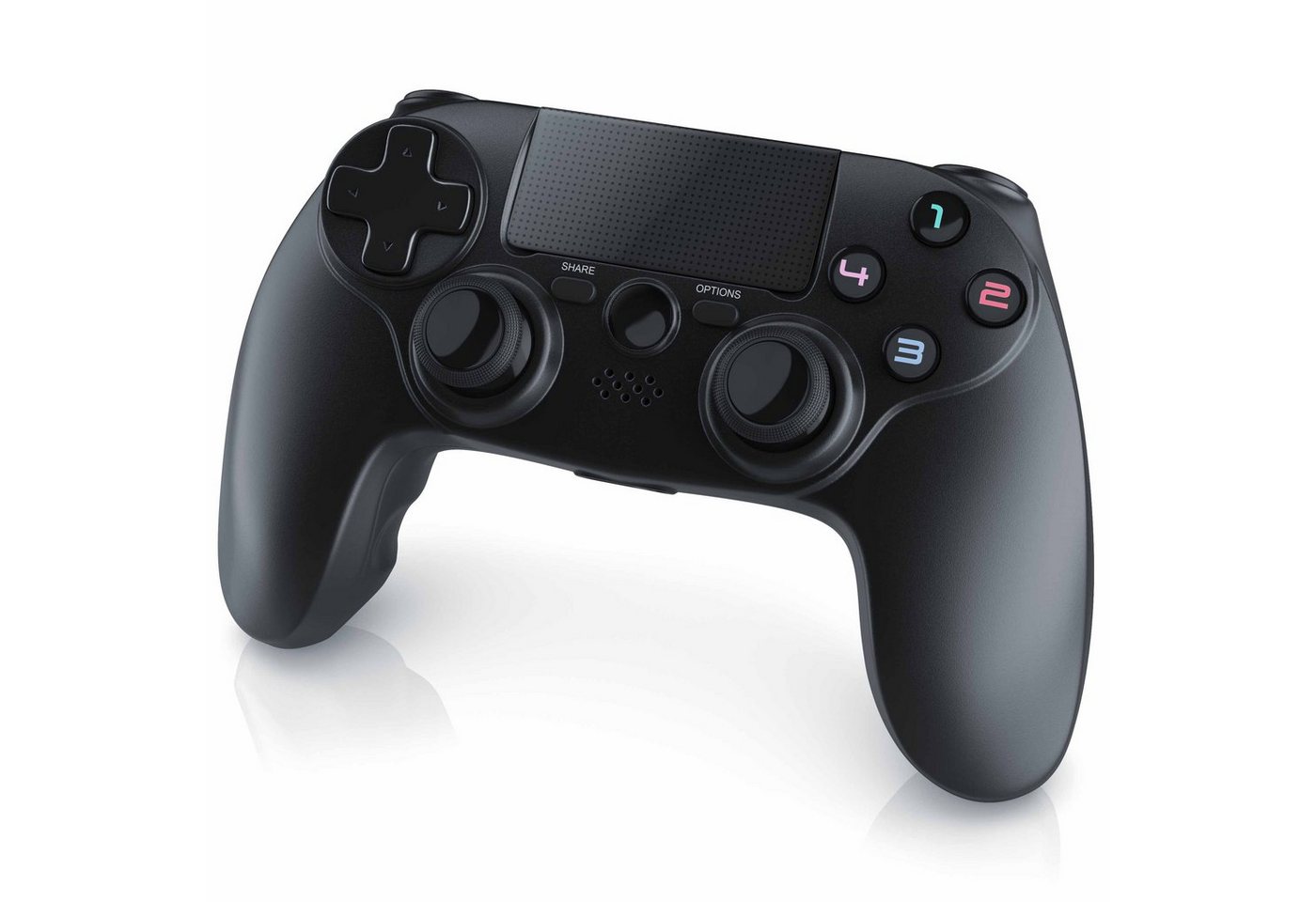 CSL Gaming-Controller (1 St., Wireless Gamepad für PS4 Touchpad, 3,5 mm AUX, Dual Vibration) von CSL