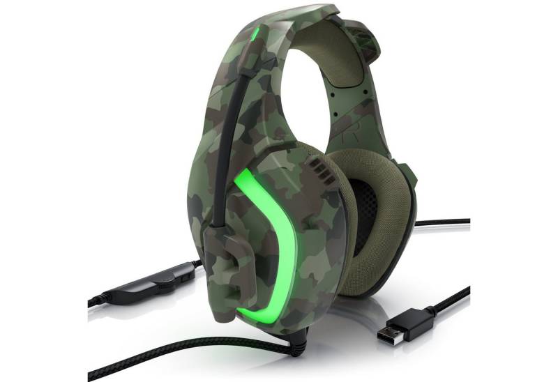 CSL Gaming-Headset (USB "GHS-103" mit Mikrofon, Kopfhörer für PC, PS4 / 4 Pro) von CSL