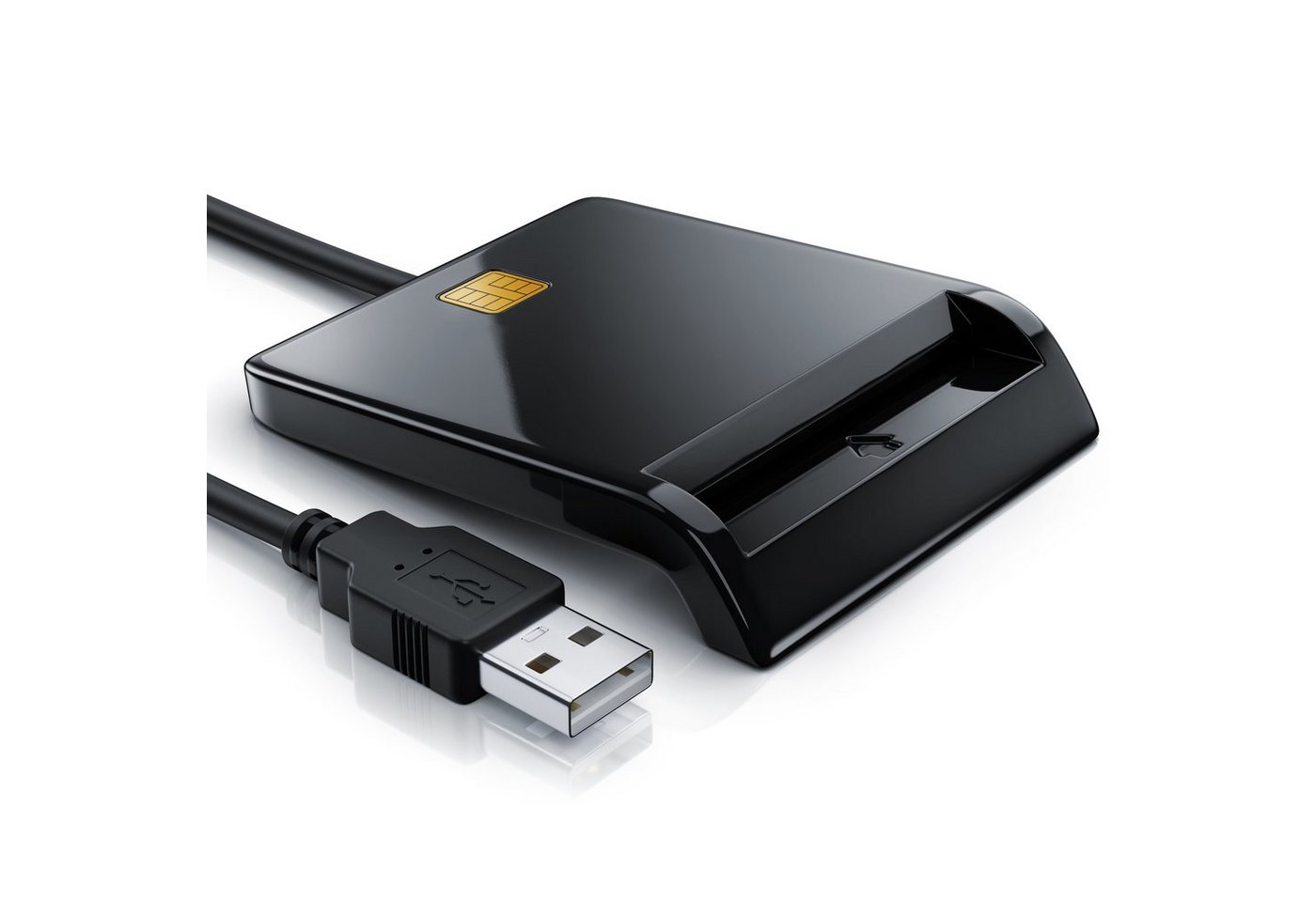 CSL HBCI-Chipkartenleser, USB Karten Leser HBCI fähig für eine schnelle Online-Identifizierung von CSL