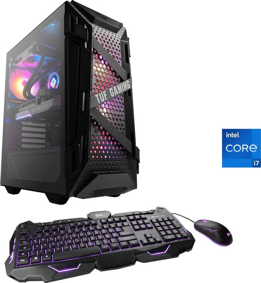 CSL HydroX L7110 ASUS TUF Limited Gaming-PC (Intel® Core i7 11700F, GeForce RTX 3060 Ti, 16 GB RAM, 500 GB SSD, Wasserkühlung) von CSL