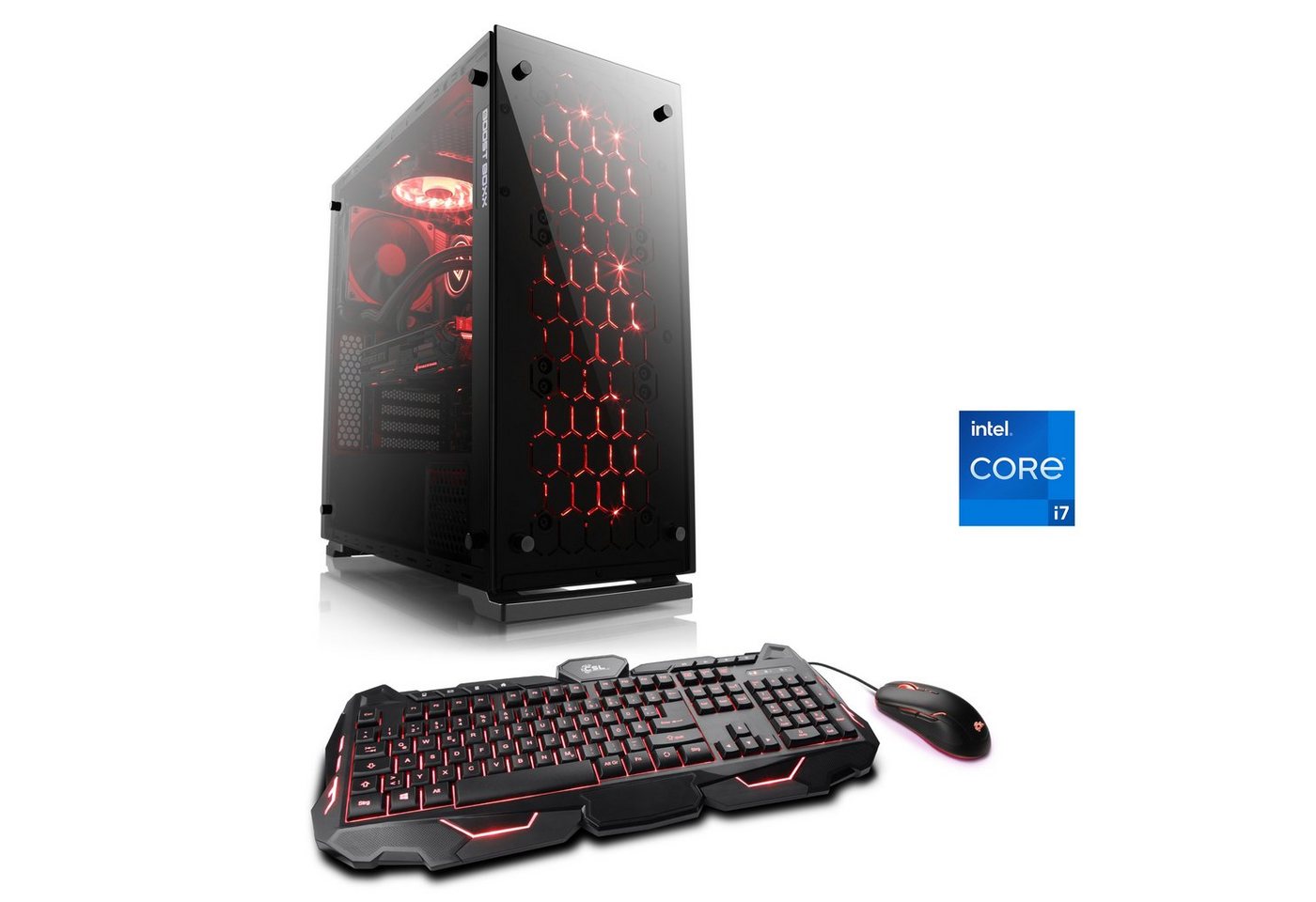 CSL HydroX V27121 Gaming-PC (Intel® Core i7 12700F, GeForce RTX 3060, 16 GB RAM, 1000 GB SSD, Wasserkühlung) von CSL