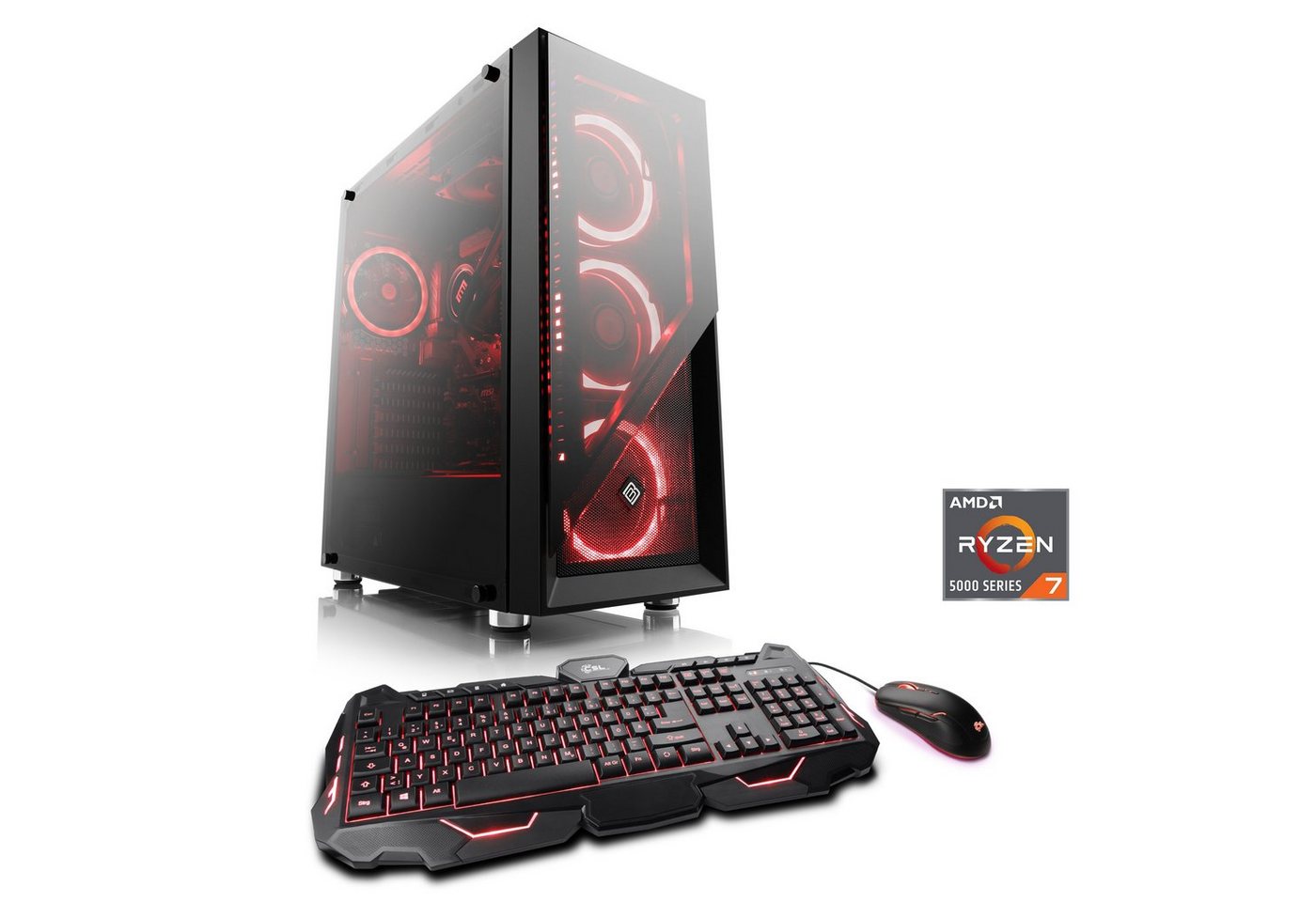 CSL HydroX V28116 Gaming-PC (AMD Ryzen 7 5700G, 16 GB RAM, 1000 GB SSD, Wasserkühlung) von CSL