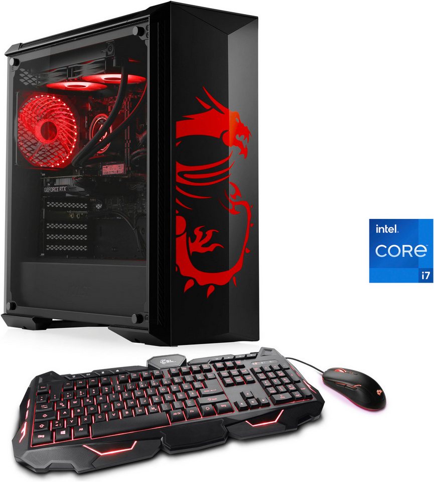 CSL HydroX V29562 MSI Dragon Advanced Edition Gaming-PC (Intel® Core™ i7-14700F, GeForce RTX 3050 8GB, 16 GB RAM, 500 GB SSD, Wasserkühlung) von CSL