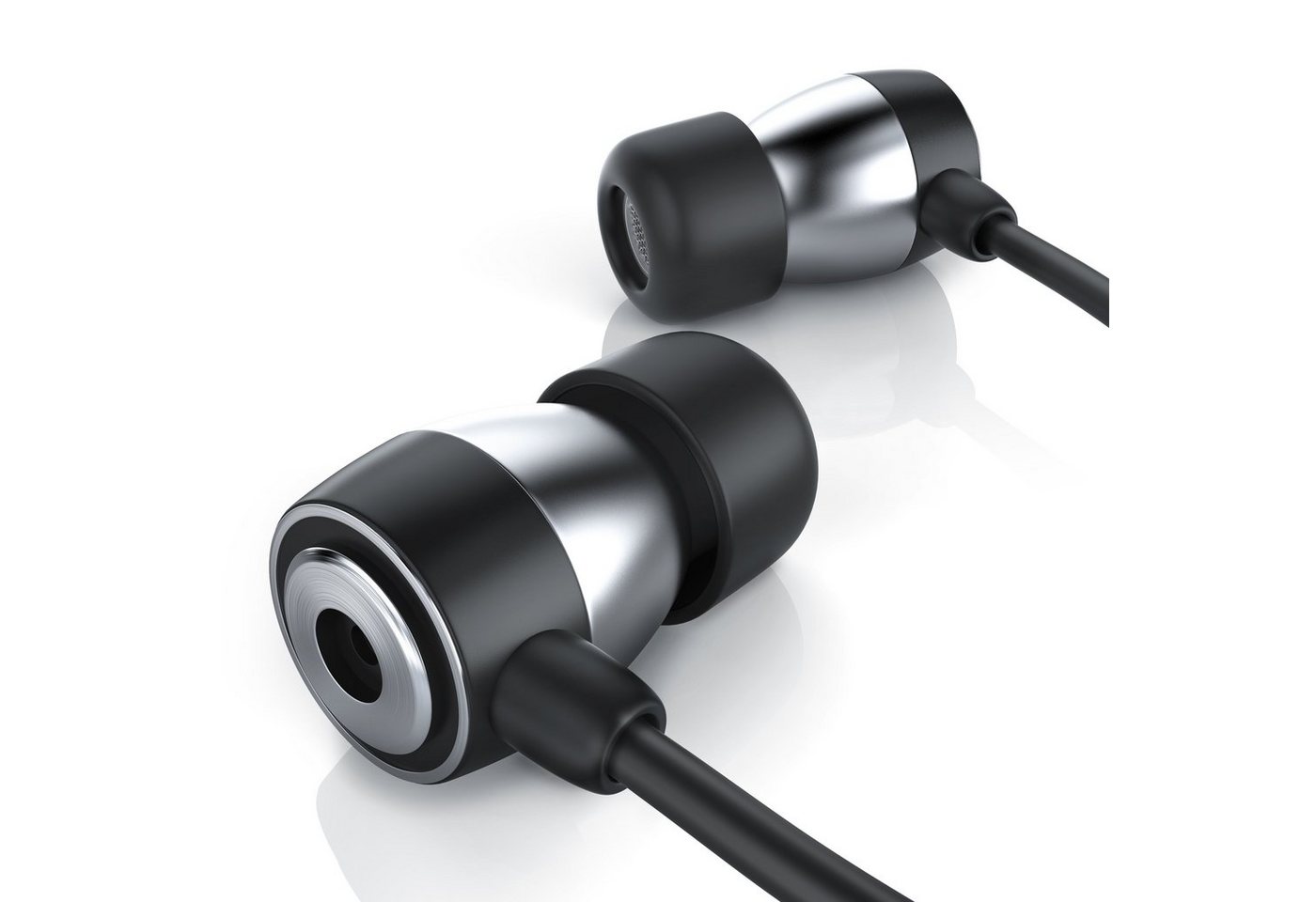 CSL In-Ear-Kopfhörer (InEar Ohrhöher, 10mm Schallwandler, Aramid-Kabel mit Knickschutz) von CSL